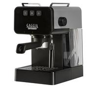 Gaggia Machine à café manuelle Espresso Deluxe et cafetière à cappuccino avec mousse de lait, gris tempête.