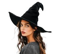 gagift world Chapeau de magicien épouvantail gris de 36,8 cm pour costume d'épouvantail, chapeau de sorcière amusant pour adultes, accessoires de cosplay pour Halloween, fête, Noël, bal masqué,