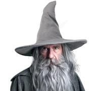 gagift world Chapeau de magicien, grand chapeau de sorcière de 45,7 cm pour costume de sorcière, accessoire de cosplay amusant pour costume d'Halloween (gris)