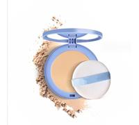GAGK Poudre mate humide et sèche, poudre pressée mate perfection, poudre pressée pour le visage, contrôle de l'huile, poudre imperméable durable pour le visage (#02 beige naturel)