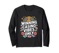 Gagnant Casino Vibes Only Roulette Chips Dice Gamblers Manche Longue