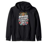 Gagnant Casino Vibes Only Roulette Chips Dice Gamblers Sweat à Capuche