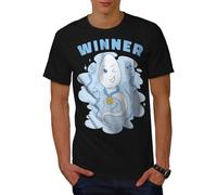 Gagnant De La Médaille du Sperme Drôle Et Léger Tee Shirt Manches Courtes T-Shirts Col Rond T-Shirt De Sport pour Running Fitness Plage M