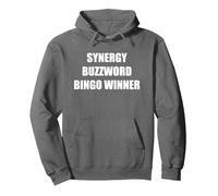 Gagnant du Bingo Synergy Buzzword Sweat à Capuche, Unisexe pour Adultes, Asphalte, XXL