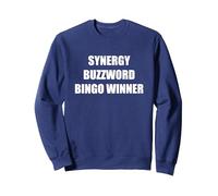 Gagnant du Bingo Synergy Buzzword Sweatshirt, Unisexe pour Adultes, Bleu Marine, XL