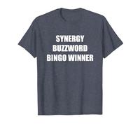 Gagnant du Bingo Synergy Buzzword T-Shirt, Homme, Bleu Chiné, XL