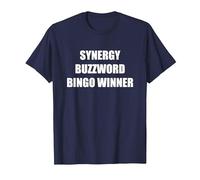Gagnant du Bingo Synergy Buzzword T-Shirt, Homme, Bleu Marine, 5XL