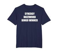 Gagnant du Bingo Synergy Buzzword T-Shirt, Homme Grandes Tailles, Bleu Marine, 4X Tall