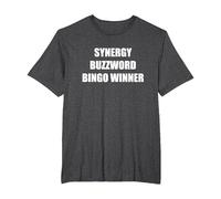 Gagnant du Bingo Synergy Buzzword T-Shirt, Homme Grandes Tailles, Chiné Foncé, 3X Tall