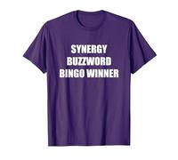 Gagnant du Bingo Synergy Buzzword T-Shirt, Homme, Violet, M
