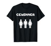 Gagnant Trio Relation Couple polyamour polygamie T-Shirt