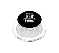 Gagner ou Perdre, on ne pleure Pas au Casino Bold Confident PopSockets PopGrip pour MagSafe