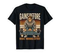 Gagnez Avant Les Cerveaux Matins de Toute façon Haltérophilie T-Shirt
