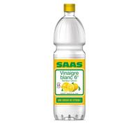 Gagnez du temps avec une odeur de citron - SAAS Vinaigre d'alcool blanc aromatisé, 1L - Lot de 4