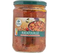 Gagnez du temps en cuisine avec la Ratatouille à la Provençale CARREFOUR EXTRA, format familial de 530g en bocal de verre - Lot de 3