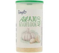 Gagnez du temps en cuisine avec l'ail en granules SIMPL, format pratique de 90g pour assaisonner vos plats du quotidien - Lot de 4