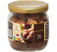 Gagnez du temps en cuisine avec les Châtaignes Pelées au Feu CARREFOUR EXTRA, ingrédient unique et format pratique de 210g - Lot de 3