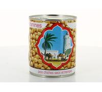 Gagnez du temps en cuisine avec les pois chiches sultanines D'AUCY, préparés secs et trempés, à déguster froids ou chauds - Boîte de 530g - Lot de 4