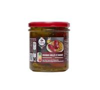 Gagnez du temps en cuisine avec les poivrons grillés marinés à l'huile d'olive vierge extra CARREFOUR, format 160g - Lot de 3