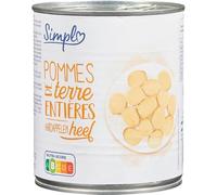 Gagnez du temps en cuisine avec les pommes de terre entières SIMPL, conserve prête à l'emploi de 530g pour des repas familiaux rapides et savoureux - Lot de 4