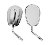 GAGSETCTHM Rétroviseurs Moto Guidon Rétroviseurs Universels pour Moto M10 Rétroviseurs Latéraux pour Guidon De Moto Accessoires Modifiés Rétroviseurs Gauche Droite(Chrome)
