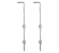 GAH-Alberts 211080 211066 Lot de 2 patins de sol galvanisés à chaud Ø 16 mm 600 mm Espacement des boulons 40 mm