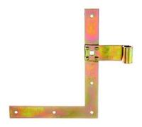 GAH-Alberts 313319 Penture équerre de volet Bout droit Jaune galvanisé 200 x 250 mm Ø 13 x 30 mm G