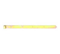 GAH-Alberts 313760 Penture droite en acier galvanisé 16 mm/800 x 45 mm/1 pièce Surface galvanisée à chaud (Jaune) G
