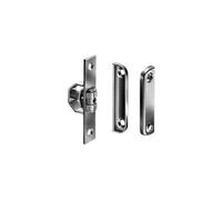 Gah-alberts 411695 pênes demi-tour roulants pour portails va-et-vient, en acier avec surface galvanisée, platine 18 x 90 mm