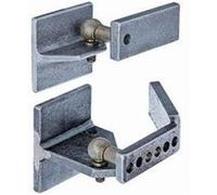 Alberts 411725 Gond régulateur de pente pour portail en métal | pour terrains en pente | ferrure:Acier brut, surface:Articulation coudée à boule