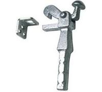 Alberts 412814 Arrêt de portail | à couler dans le béton | hauteur 168 mm | profondeur 52 mm