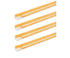 GAH-Alberts 423988 433536 Lot de 4 profilés d'angle autocollants en aluminium anodisé argenté 1000 x 20 x 20 mm