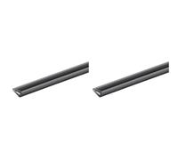 GAH-Alberts 426859 Profilé pour protection d'angle | PVC souple, en noir | 1500 x 10 x 7 mm (Lot de 2)