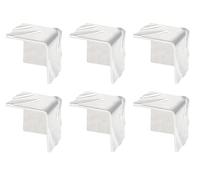 GAH-Alberts 497309 467654 Lot de 6 protections d'angle gaufrées en aluminium naturel 23,5 x 23,5 mm