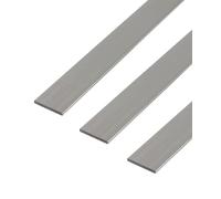 GAH-Alberts 497446 469887 Lot de 3 profilés plats en aluminium de qualité supérieure Longueur 1 m Largeur 20 mm