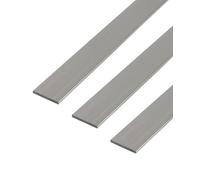 GAH-Alberts 497460 469917 Lot de 3 profilés plats en aluminium de qualité supérieure Longueur 1 m Largeur 40 mm