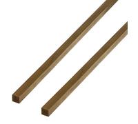 GAH-Alberts 497576 471019 Lot de 2 barres carrées en laiton 1000 x 6 x 6 mm