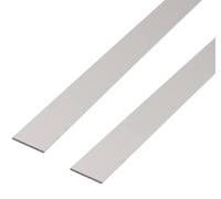 GAH-Alberts 497712 471743 Lot de 2 barres plates argentées anodisées 1000 x 60 x 3 mm