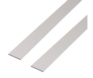 GAH-Alberts 497712 471743 Lot de 2 barres plates argentées anodisées 1000 x 60 x 3 mm