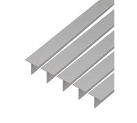 GAH-Alberts 497989 473129 Lot de 5 profilés en T en aluminium anodisé Argenté 1000 x 20 x 20 mm