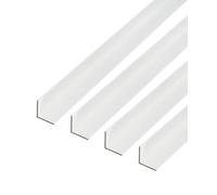 GAH-Alberts 498191 473648 Lot de 4 profilés d'angle en aluminium anodisé Argenté 1000 x 25 x 25 mm