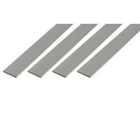 GAH-Alberts 498221 473709 Lot de 4 profilés plats en aluminium de qualité supérieure Longueur 1 m Largeur 30 mm