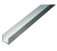 GAH-Alberts 498306 473808 Lot de 15 profilés en U en aluminium naturel 1000 x 6 x 6 mm