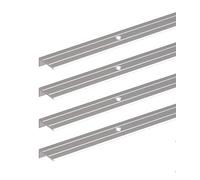 GAH-Alberts 498597 476656 Lot de 4 profilés de protection pour escalier Aluminium anodisé Argenté 1000 x 24,5 x 10 mm