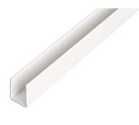 GAH-Alberts 498931 484514 Lot de 12 profilés en U en plastique Blanc 1000 x 12 x 10 mm