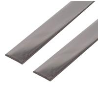 GAH-Alberts 499099 485344 Lot de 2 barres plates en acier inoxydable de qualité supérieure Longueur 1 m Largeur 20 mm