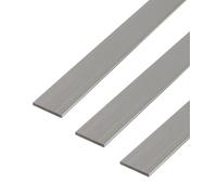 GAH-Alberts 499273 488178 Lot de 3 profilés plats en aluminium de qualité supérieure Longueur 1 m Largeur 50 mm
