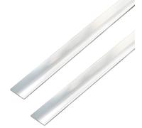 GAH-Alberts 499297 488345 Barre plate autocollante en aluminium de qualité supérieure Design chromé Longueur 1 m Largeur 25 mm Lot de 2
