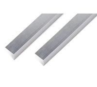 GAH-Alberts 499556 489045 Lot de 2 profilés d'angle auto-adhésifs en aluminium Design acier inoxydable clair 1000 x 25 x 25 mm