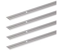 GAH-Alberts 499723 491376 Lot de 4 barres de seuil percées en aluminium anodisé argenté 900 x 38 mm